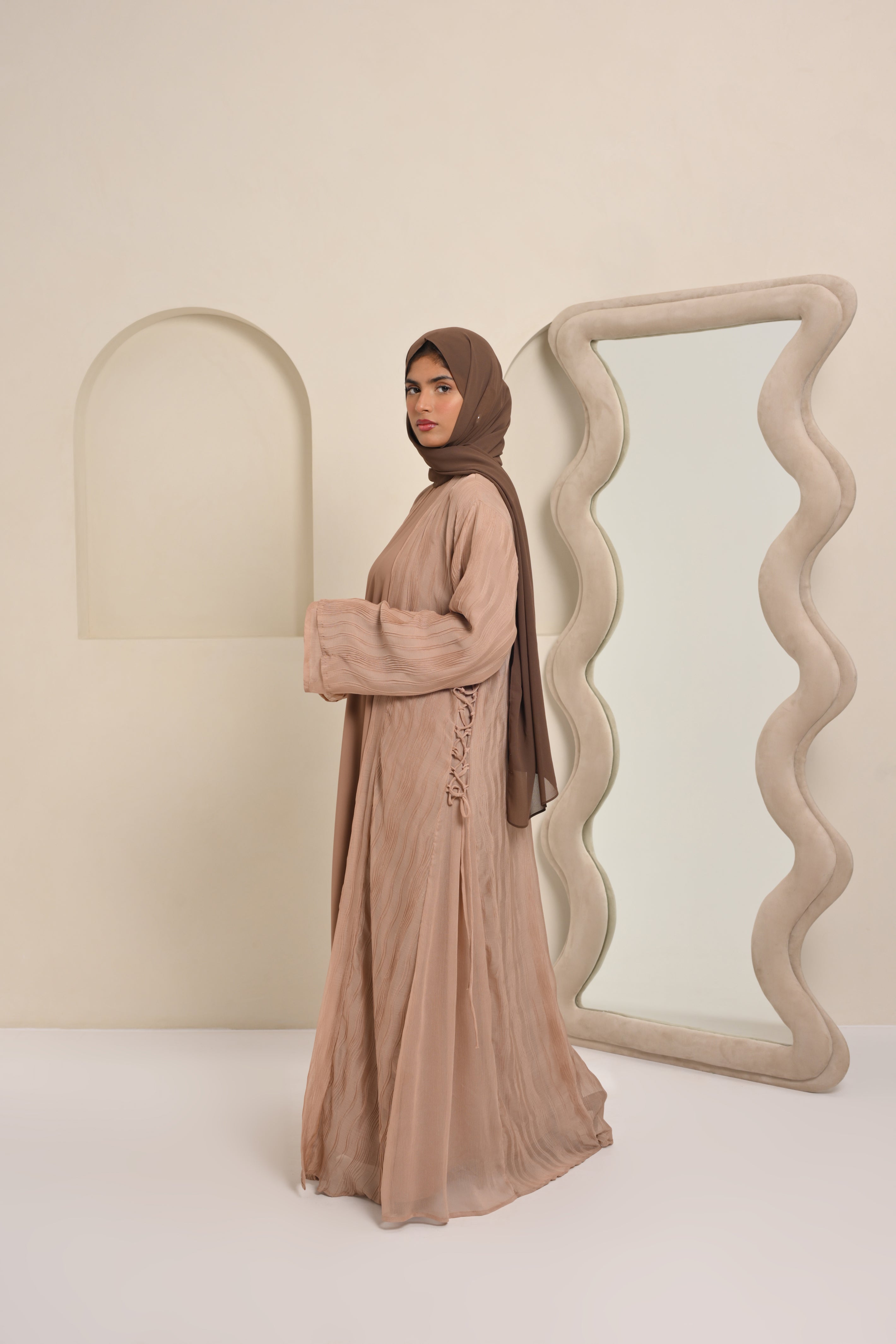 Elegant Beige Abaya