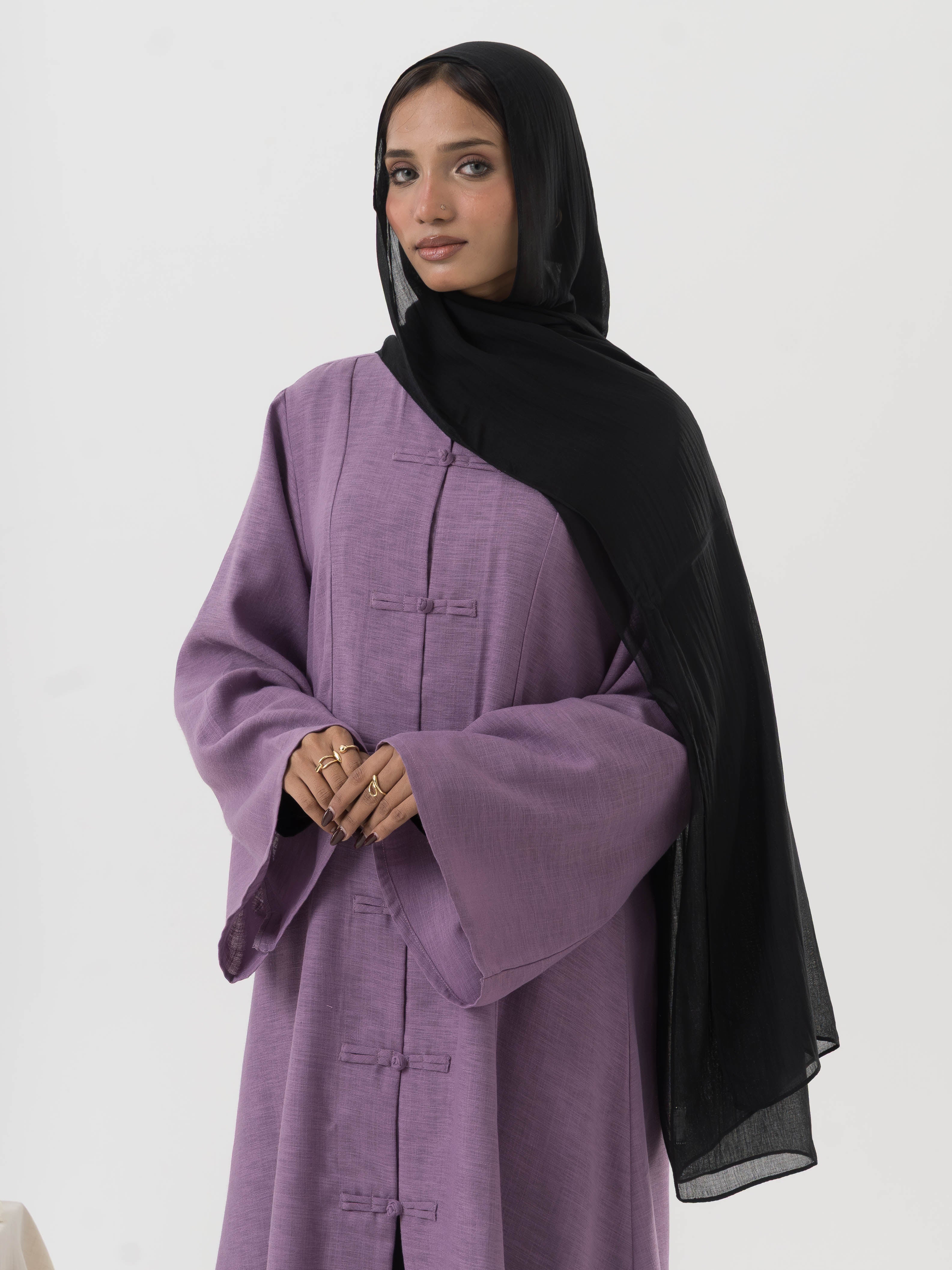 Linen Blend Abaya