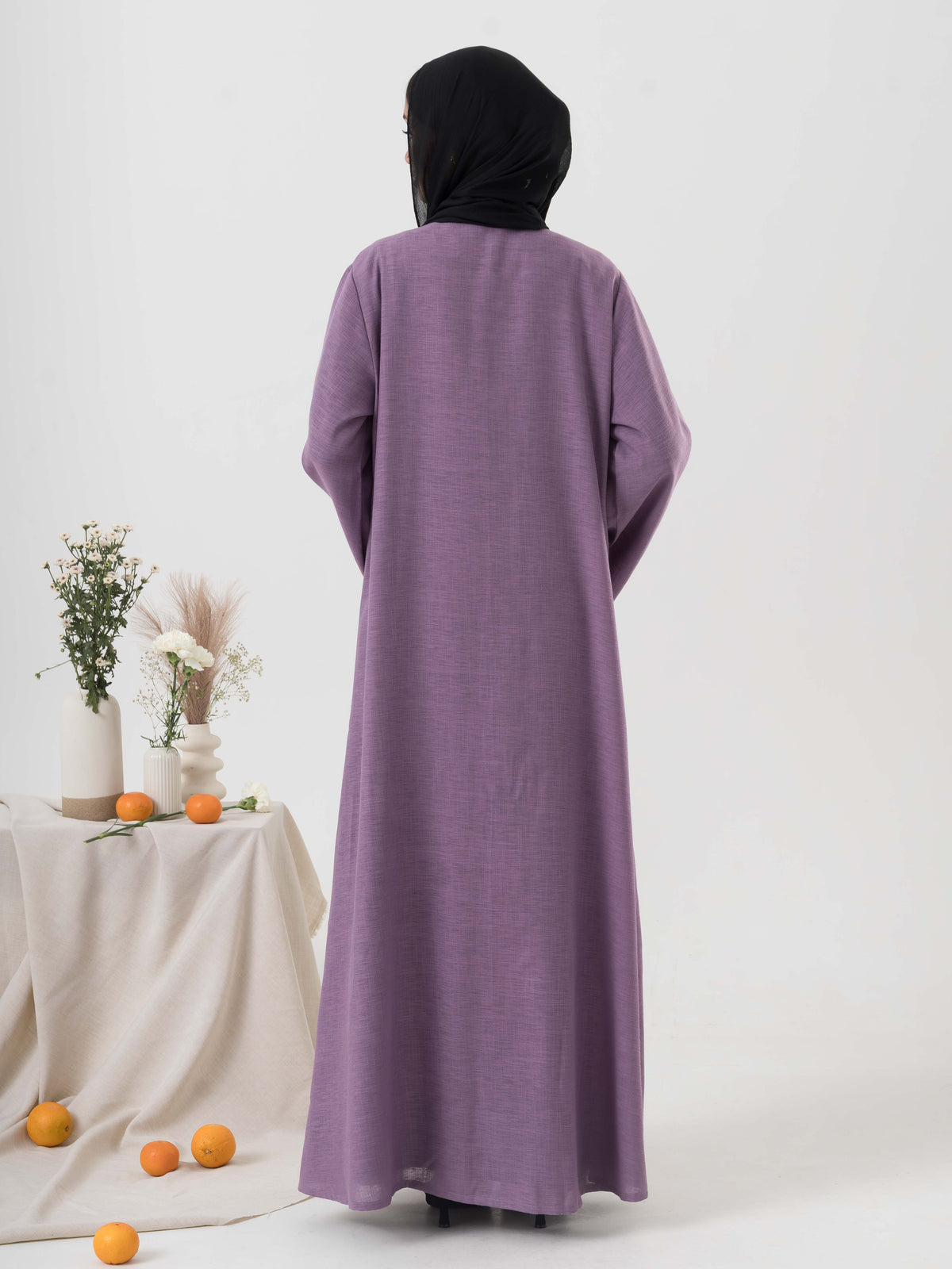 Linen Blend Abaya