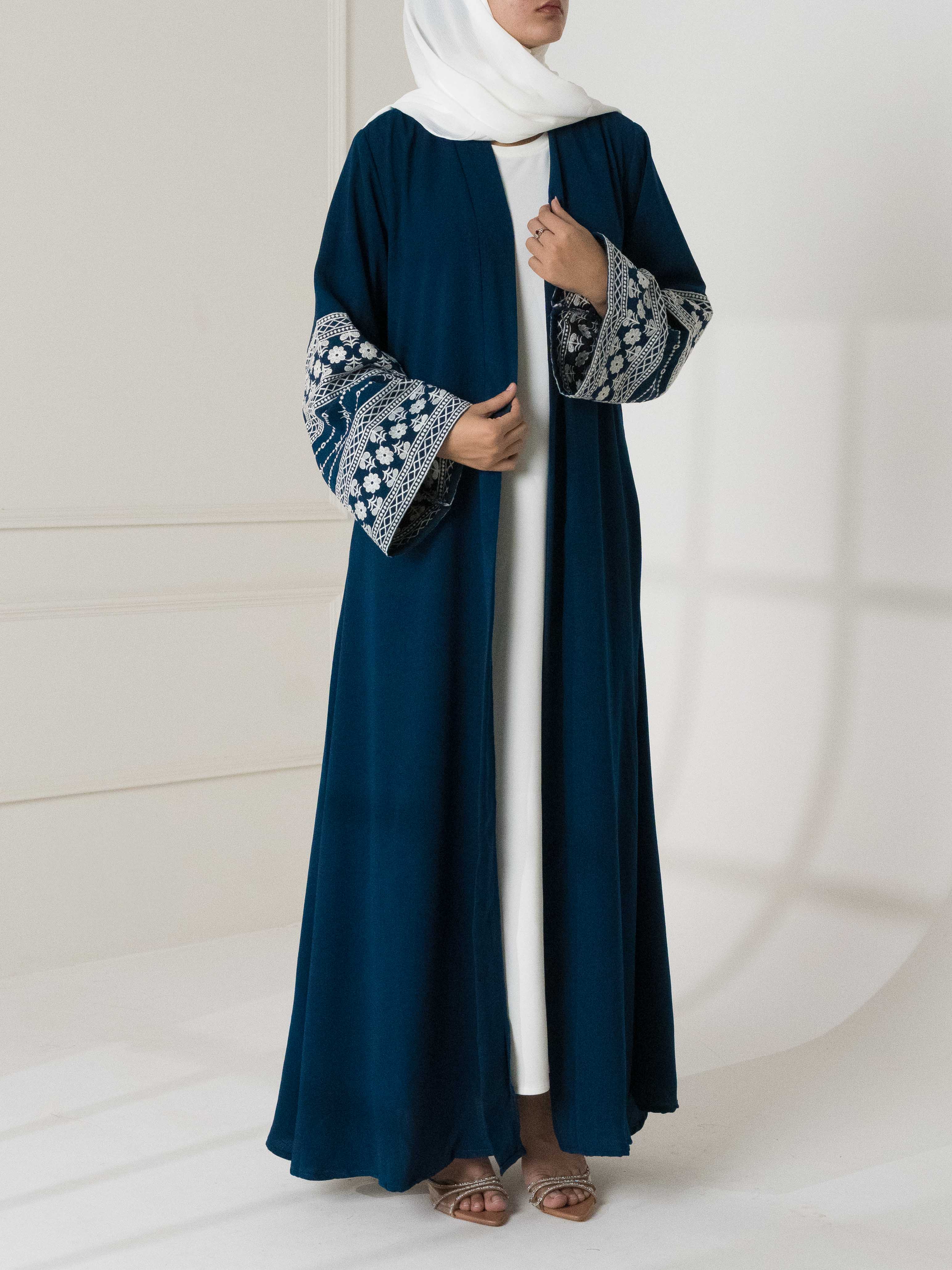 Satin Sleeve Abaya