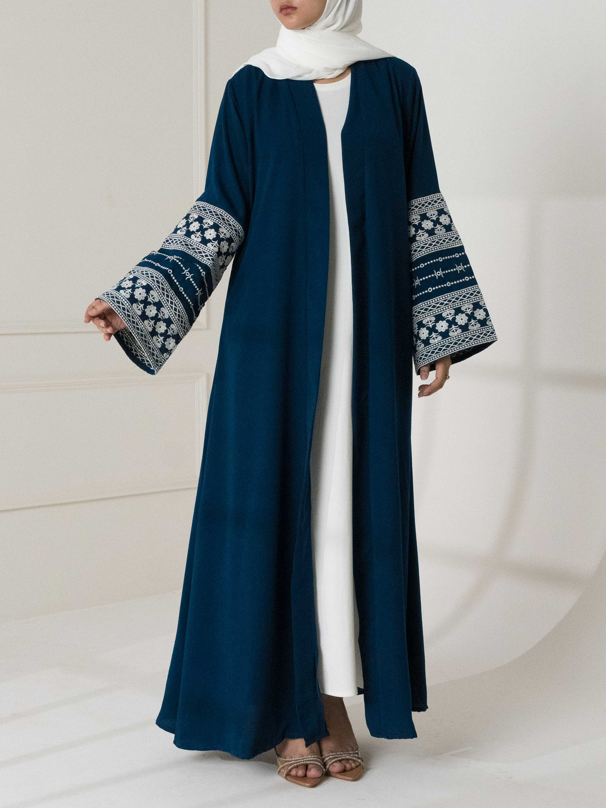 Satin Sleeve Abaya