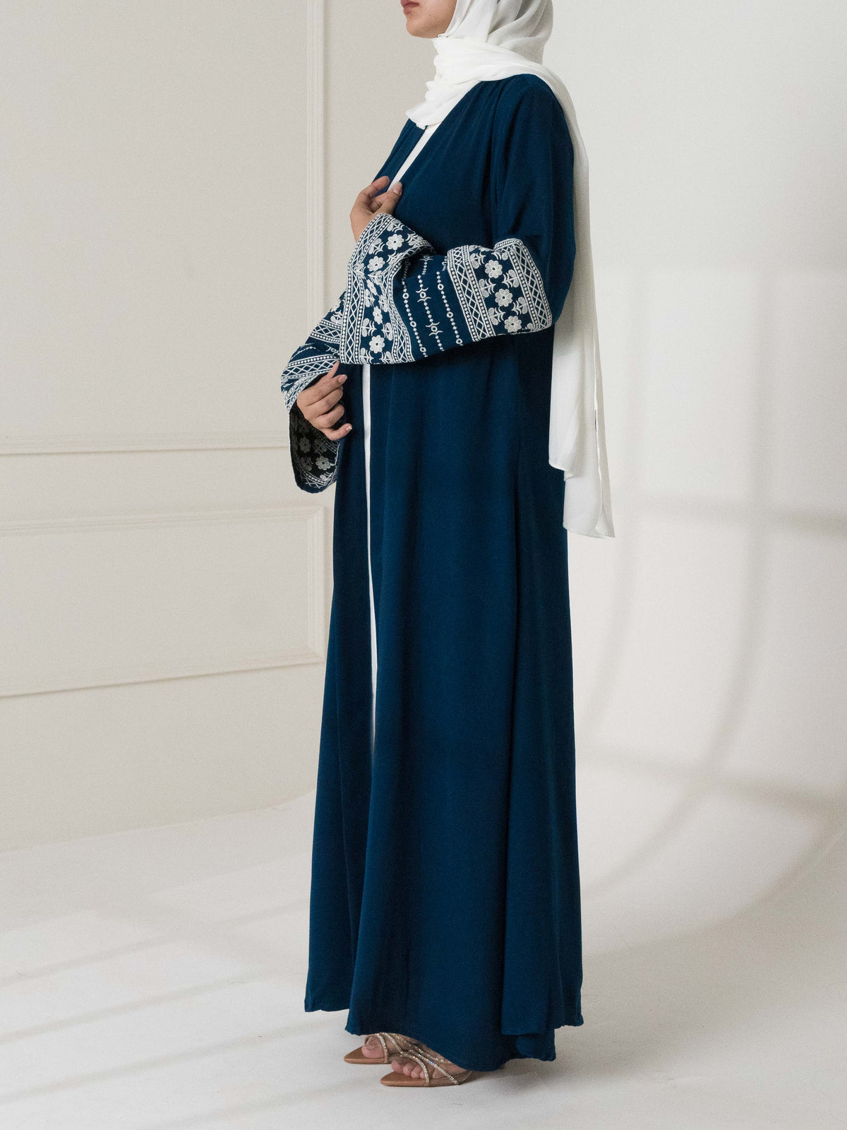 Satin Sleeve Abaya