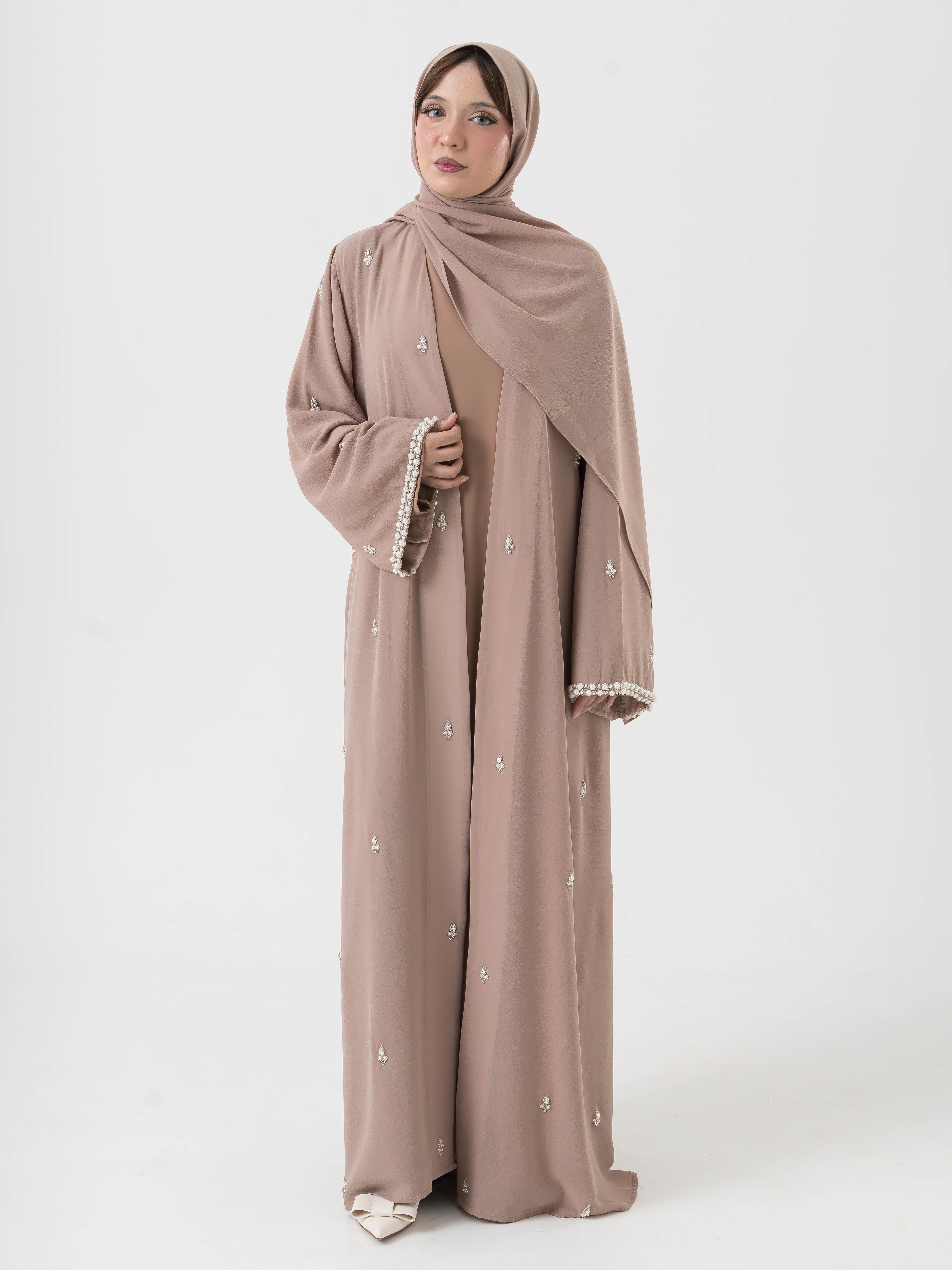 Pearl Sleeve Abaya