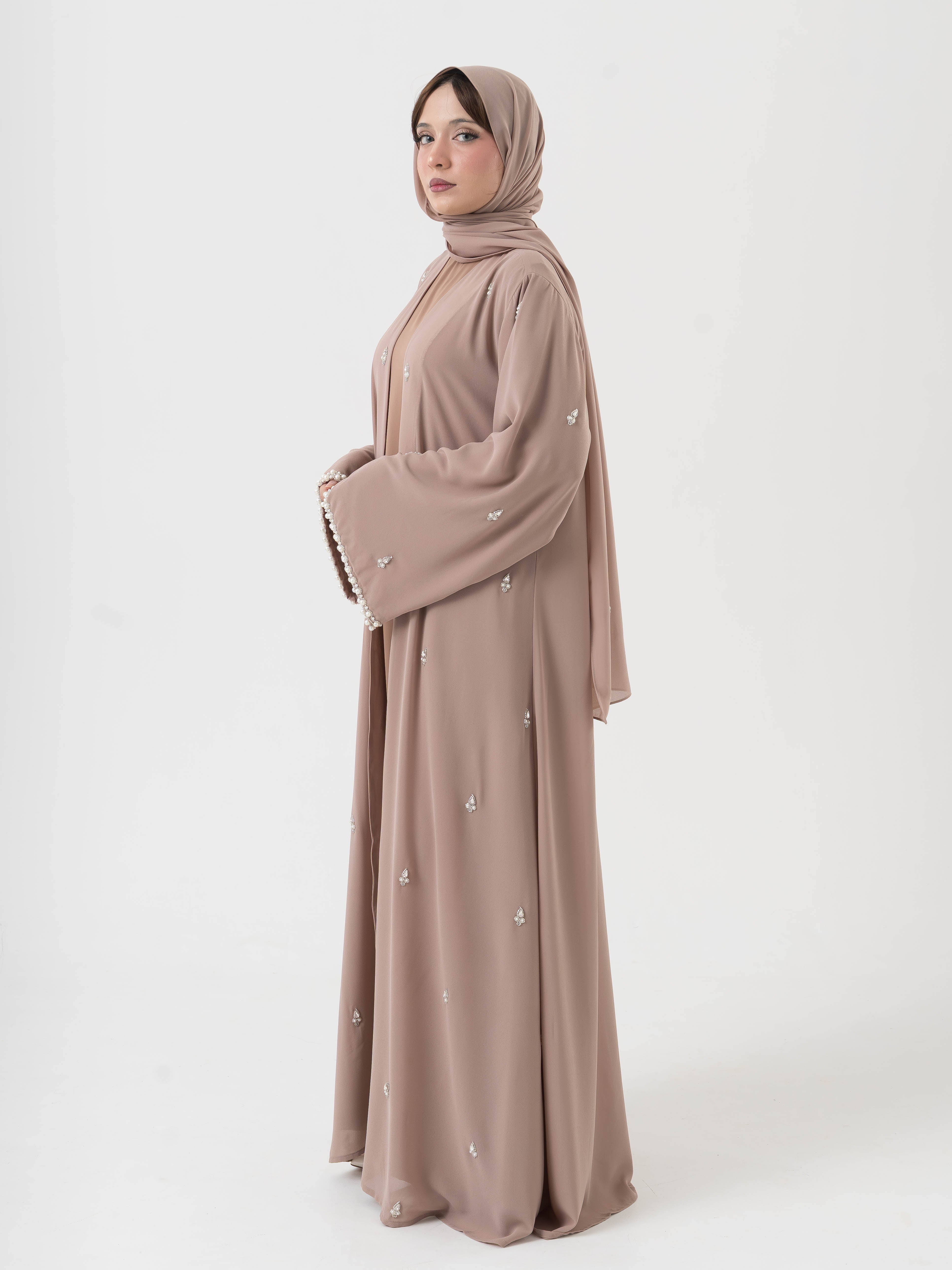 Pearl Sleeve Abaya